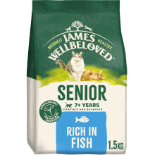 James Wellbeloved Hypoallergenic Dry Cat Food for Senior Cats Fish 1.5 kg