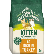 James Wellbeloved Hypoallergenic Dry Cat Food for Kitten Turkey 4 kg