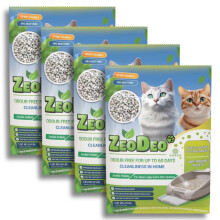 "ZeoDeo"-Natural Zeolite Cat Litter Pellets for dual-layer cat litter systems 4 Lb or 1.81 kg (Set of 4 ? 1.81 kg (7,24 kg or 16 Lb))