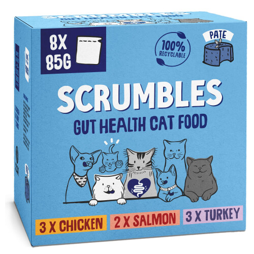 Scrumbles Scrumbles Grain Free Wet Cat Pate Selection 32x85g