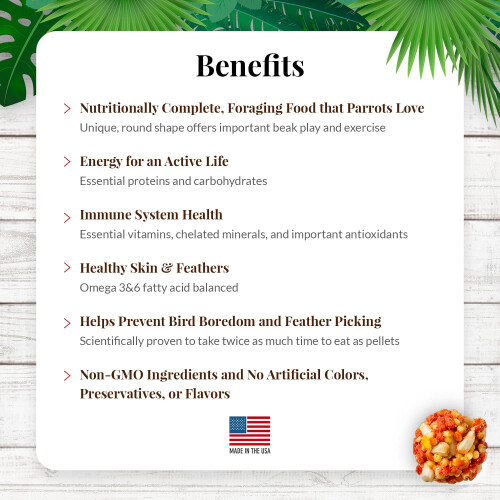 LAFEBER'S Tropical Fruit Nutri-Berries for Parrots, 10-Ounce 2