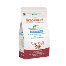 Almo Nature HFC Our Best Sterilised - Dry Food for Adult Cats - Fresh Pork, Monoprotein - Human Grade, Gluten Free, for Weight Control - 1.2kg