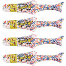YEOWWW! Catnip Pollock Fish 4 PACK Pure Leaf & Flowertop Cat and Kitten Toy