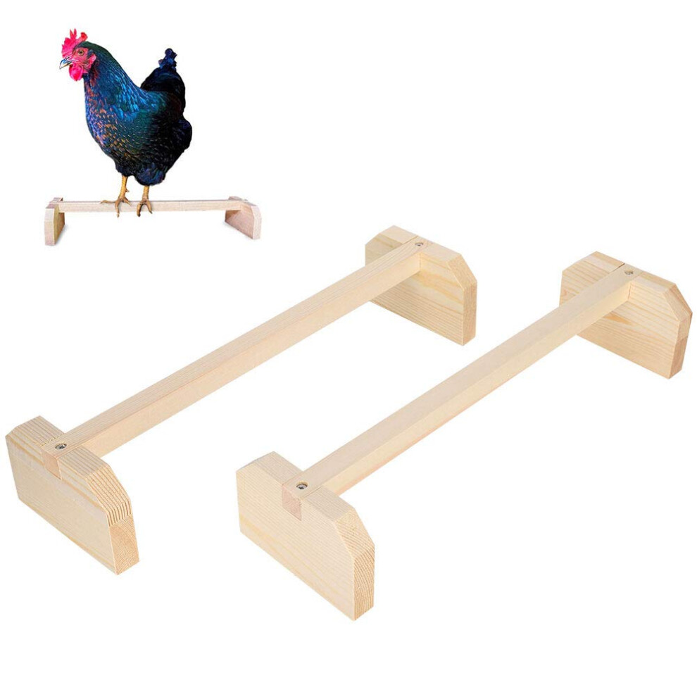 Hozee Chicken Perch, Strong Wooden Roosting Bars, Chick Jungle Gym Wood Stand, Paw Grinding Stick For Brooder, Coop Chicks, Hens, Birds, Chick Perch, Large
