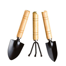 Garden Tool Set with Wooden Handles, RustResistant Mini Shovel and Rake Kit for Flowers and Plants