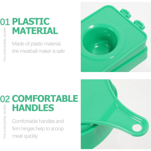 Meatball Maker Scoop Tool NonStick for Uniform Shaping Multipurpose Kitchen Use Dishwasher Safe 1