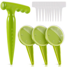 Gardening Tools Set with Precise Seed Placement, Automatic Dispensing and Easy Plant Labeling