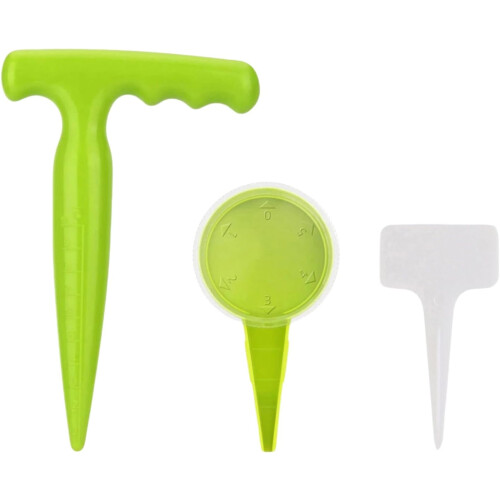 Gardening Tools Set with Precise Seed Placement, Automatic Dispensing and Easy Plant Labeling 1