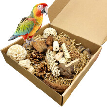 Felicify Bird Toy, Parrot Toy, Parrot Chew Toy, Chewable Bird Toy, Bird Cage Accessories, Budgies Accessories, Suitable for Cockatiels Budgies