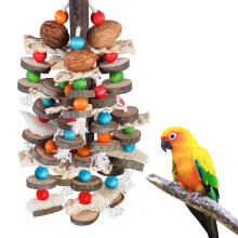 Parrot Toys, Cockatiel Toy Bird Parrot Chewing Toy Parrots Beak Grinding Toys for African Grey Parrots Macaws Cockatoos and Other Large
