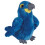 Ravensden Soft Toy Hyacinth Macaw Parrot 15cm 1