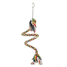 Boing - Boing - Cotton Spiral Parrot Toy & Perch for Bird Cages and Playstands - Small