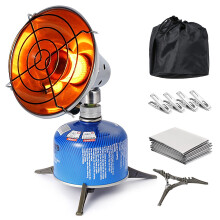 Lixada Camping Heater Portable Lightweight Gas-Heater Stainless Steel Camp Gas Heater for Outdoor Winter Warmth Tent Backpacking Picnic Hiking