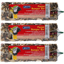 Parrot Bumper Treat Bars 175g (Pack of 3) - Parrot/Parakeet/Wild Bird/Squirrel