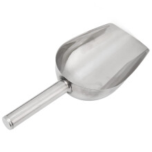 Stainless Steel Pet Food Shovel With Comfortable Handle Large Scoop For Bird Seed Poultry Food And Grain Good For All Animal Seeds And Feed