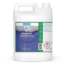 Nikwax Basewash 5 Litre, High Performance Deodorising Sports Fabric Cleaner & Conditioner, Cleans Away Odours, Makes Fabric Dry Faster, Enhance