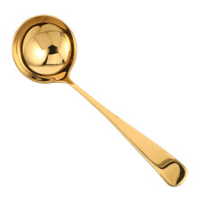 Stainless Steel Soup Ladle with Long Handle Cooking Spoon for Hotpot Soups and Kitchen Use