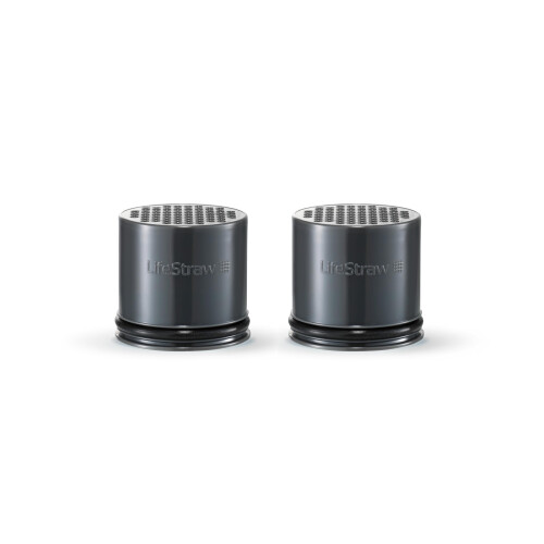 LifeStraw Go - Activated Carbon Capsule Replacement (2-Piece) - Grey, One Size