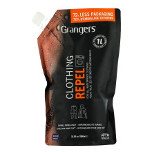 Grangers Clothing Repel | Eco Pouch | 1 Litre | Durable Waterproofer for all Outdoor Clothing | Waterproof Wash In for Waterproof Jackets