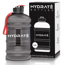 HYDRATE XL Jug 2.2 Litre Water Bottle BPA Free with Handle and Flip Top Lid for Daily Use - Hydration Bottle for Active Lifestyles - Reliable Water
