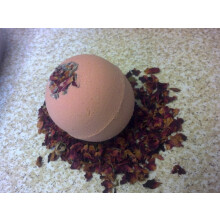 Rose Garden Bath Bomb 8oz – Organic, Moisturizing with Shea Butter and Rich Floral Rose Aroma