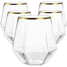 24er-Pack splittersichere stemless Gläser 12 oz BPA-freie Trinkbecher für Indoor-Partys