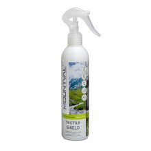 Mountval Textile Shield, spray-on waterproofer for wet weather and hiking garments, pleasant smell, works with GORE-TEX, without solvent, Transparent,