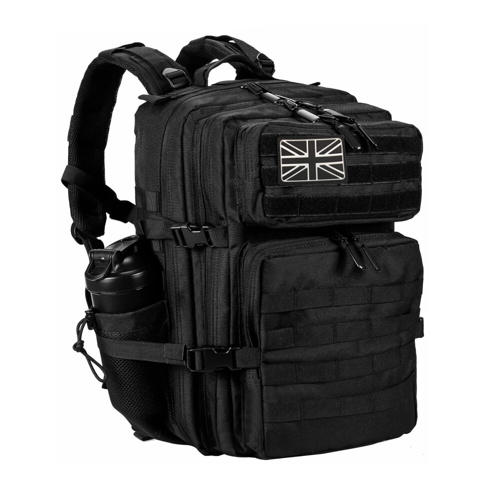 Lhi Military Tactical Backpack For Men And Women 45L Large Waterproof Rucksack For School, Hiking, Trekking, Hunting