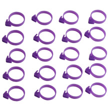 20pcs Reusable Silicone Pastry Bag Ties LeakProof Clips for Cake Decorating and Icing Bags
