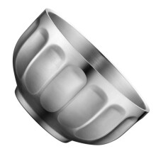 304 Stainless Steel Insulated Bowl Double Wall Noodle Bowl AntiScald for Soup Rice Hot Food