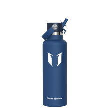 Sparrow Insulated Water Bottle 750ml - FlipFlow Metal Water Bottles with Straw Lid - BPA Free - Leakproof Stainless Steel Flask for Sport, Gym,
