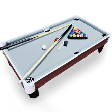 OYE 40 Inch Pool Table Top, 3.5FT Mini Pool Table Top, Small Wooden Snooker Tabletop, Billiards Tabletop Set with Full Accessories (Gray)