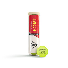 DUNLOP Fort Tournament tennis ball - for sand, hard court and turf (4 balls)
