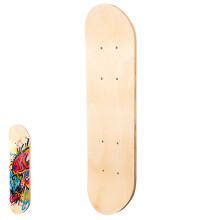 BESPORTBLE Blank Skateboard Deck 16.9inch - Unfinished Paintable Wood Deck for DIY Art, Christmas & Home School Handcraft for Kids Adults, Skateboard