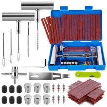 ANVINKU 58PCS Tyre Repair Kit Car, Heavy Duty Puncture Repair Kit Car, Tubeless Tyre Repairs Kits for Motorcycle, Truck, Van, Tractor