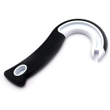 Can Opener for Seniors with Ergonomic Comfort Grip, JShaped Ring Pull Tool for Weak Hands