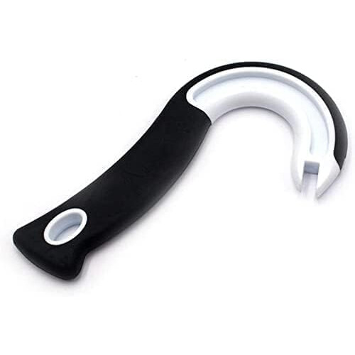 Can Opener for Seniors with Ergonomic Comfort Grip, JShaped Ring Pull Tool for Weak Hands