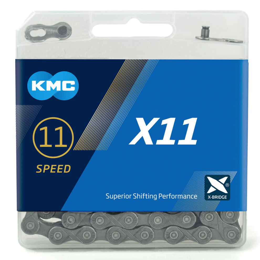 Kmc Unisex's X11 Chain, 118 Link Grey 5051222259481