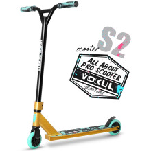 VOKUL TRII S2 Stunt Scooter - Freestyle Pro Spec 360 Degree - Tricks Scooter for Age 6+ Beginners Kids Boys Girls Teens, 20" W*32.5" H Handlebar,