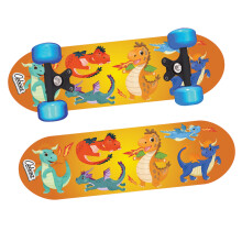 OzBozz DRAGONS SKATEBOARD WITH FLASHING WHEELS - 17 INCH DECK - Dramatic Graphics - Wheels Light Up When Moving, Assorted Designs and Colours