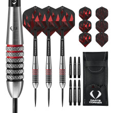 Darts Corner Astrofire Darts | Knurled Steel Tip Dart Set | 28g