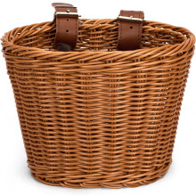 Children's Bicycle Basket, SILARLAIT Front Bicycle Basket for Children, Hand Knitting, Tight Mesh, Two Adjustable & Detachable Straps, Bicycle Basket