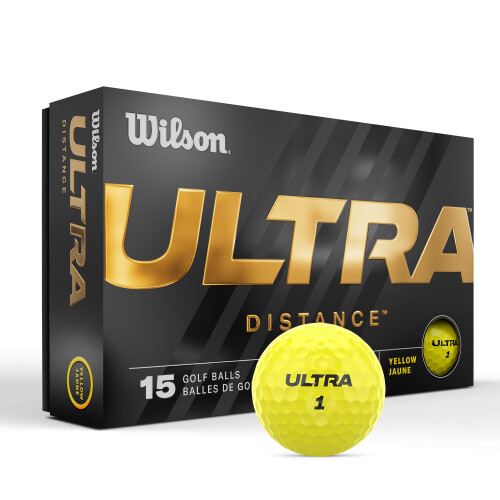 Wilson Wilson 23' Ultra Golf Balls 15 Pack, Yellow 2