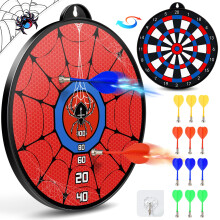 Dreamlandia Kids Dart Board Set, Spider Toys for 3-12 Year Old Boy Gifts Man Toys Magnetic Dart Board for Kids Toys Teenage Boy Gifts for 3-9 Year Old