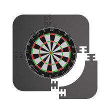 Aukuoy Dartboard Surround, Durable EVA Dartboard Surround Wall Protector for All Standard Size Dartboards