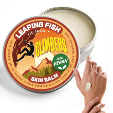 LEAPING FISH Climber's Skin Balm - Natural Vegan - Essential Oil Recovery Salve - Hand Moisturiser for Cracked Skin - Eco-Friendly Non-Greasy Formula