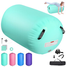 Air Roller Inflatable Tumbling Gymnastics Mat Air Roll Barrel Tumble, 100/120cm Yoga Gymnastics Fitness Roll
