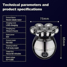 2025 7D Electric Shaver 7 Head Parta Kalju Parta, Hiusten Trimmeri Parranpoisto