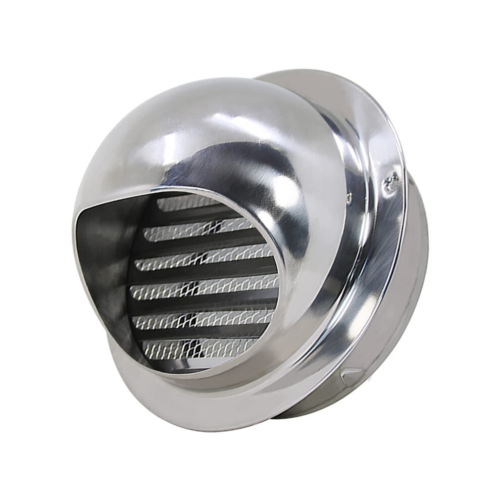 Stainless Steel Wall Vent Cover With Mesh, 120Mm Weatherproof Exhaust Grille For Kitchen Bathroom Garage 9455672384575