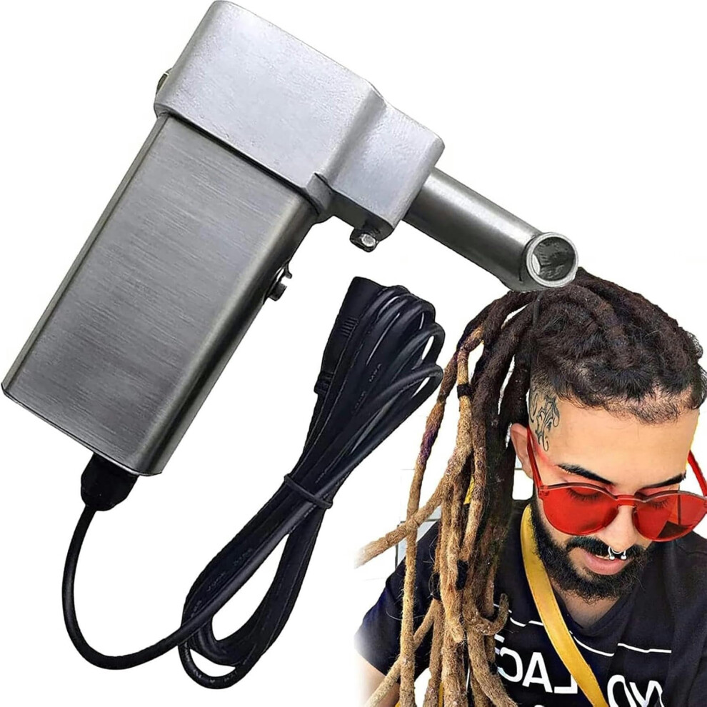 Unisex Electric Dreadlock Crochet Machine Triple Needle For 14Mm Locs Fast Styling And Consistent Braids